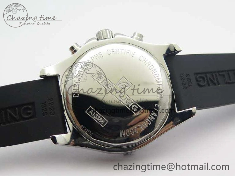 Challenger Chronograph SS White Dial On Rubber Strap A7750 (Free Rubber Strap)