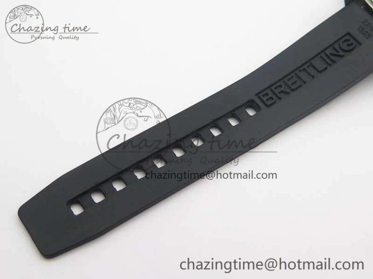 Challenger Chronograph SS White Dial On Rubber Strap A7750 (Free Rubber Strap)