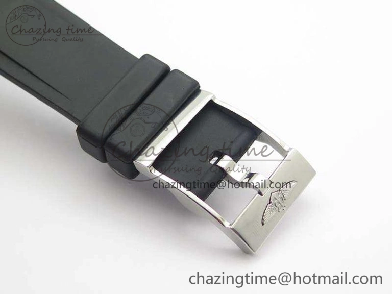 Challenger Chronograph SS White Dial On Rubber Strap A7750 (Free Rubber Strap)