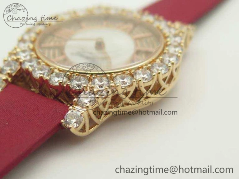 Chopard 139419 Diamonds Ladies RG White MOP Diamond Dial Miyota 9015