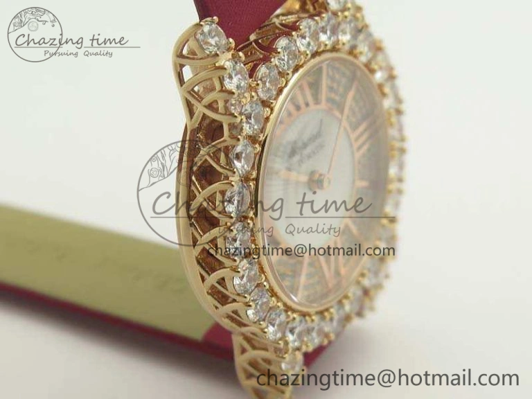 Chopard 139419 Diamonds Ladies RG White MOP Diamond Dial Miyota 9015
