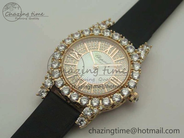 Chopard 139419 Diamonds Ladies RG White MOP Diamond Dial Miyota 9015