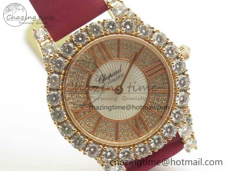 Chopard 139419 Diamonds Ladies RG White MOP Diamond Dial Miyota 9015