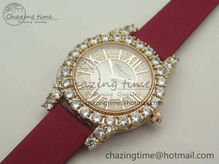 Chopard 139419 Diamonds Ladies RG White MOP Diamond Dial Miyota 9015