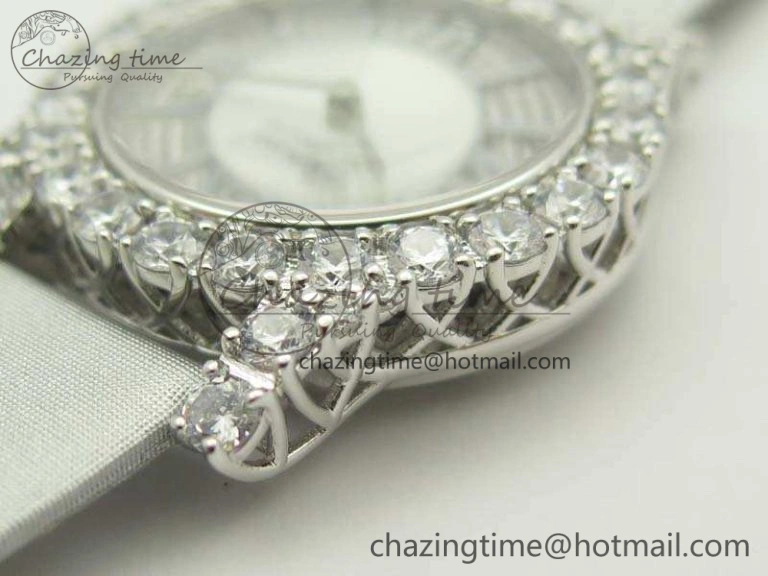 Chopard 139419 Diamonds Ladies SS White MOP Diamond Dial Miyota 9015