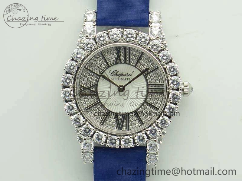 Chopard 139419 Diamonds Ladies SS White MOP Diamond Dial Miyota 9015