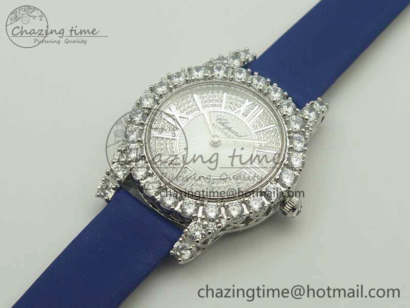 Chopard 139419 Diamonds Ladies SS White MOP Diamond Dial Miyota 9015