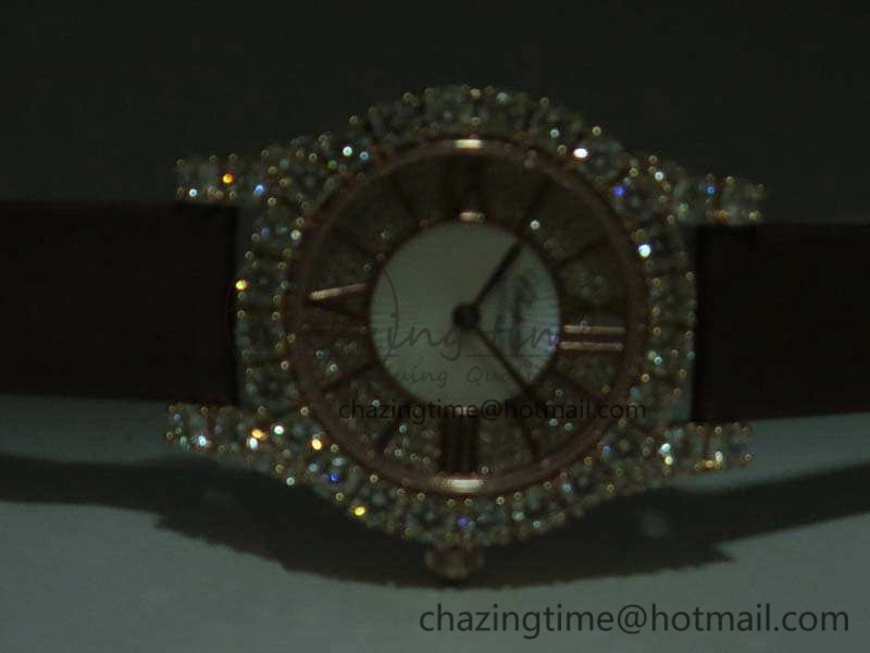 Chopard 139419 Diamonds Ladies SS White MOP Diamond Dial Miyota 9015