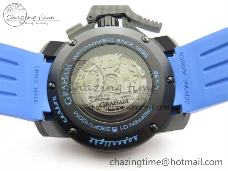 Chronofighter Superlight JKF 1:1 Best Edition on Blue Rubber Strap A7750