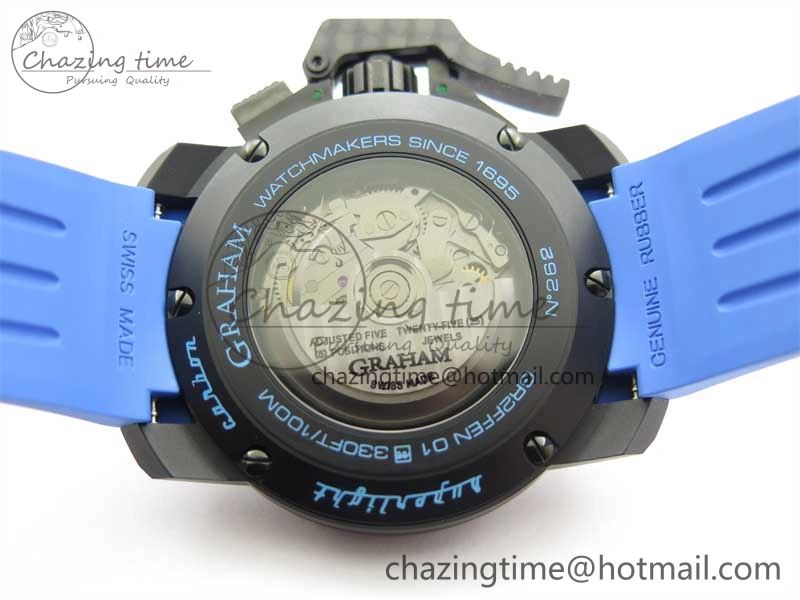 Chronofighter Superlight JKF 1:1 Best Edition on Blue Rubber Strap A7750