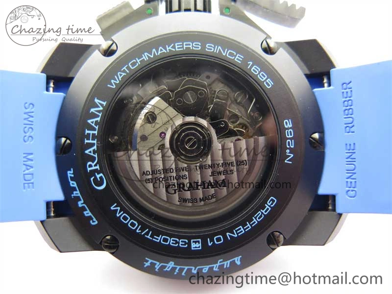 Chronofighter Superlight JKF 1:1 Best Edition on Blue Rubber Strap A7750