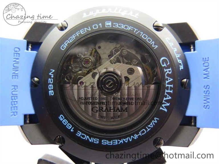Chronofighter Superlight JKF 1:1 Best Edition on Blue Rubber Strap A7750