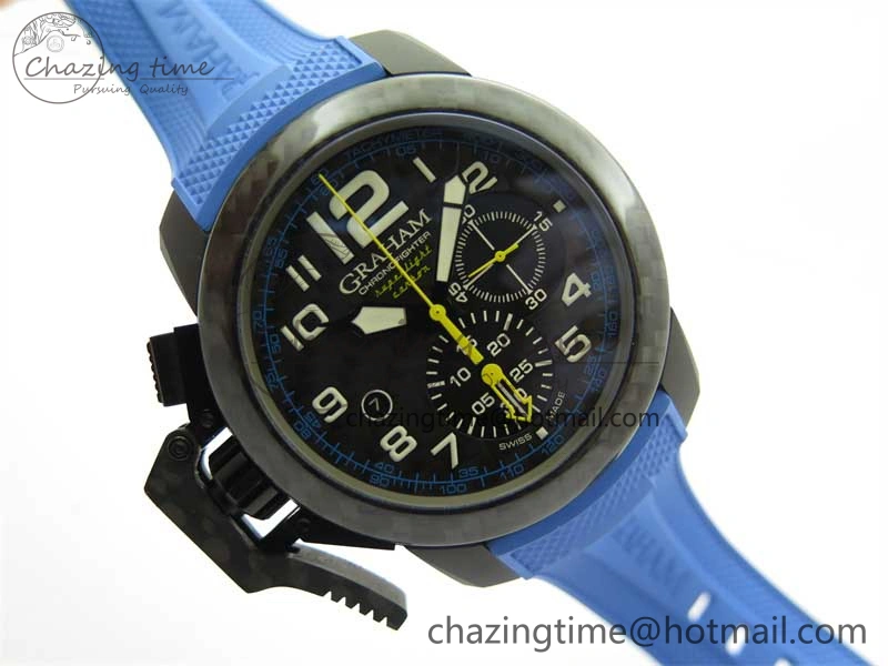 Chronofighter Superlight JKF 1:1 Best Edition on Blue Rubber Strap A7750