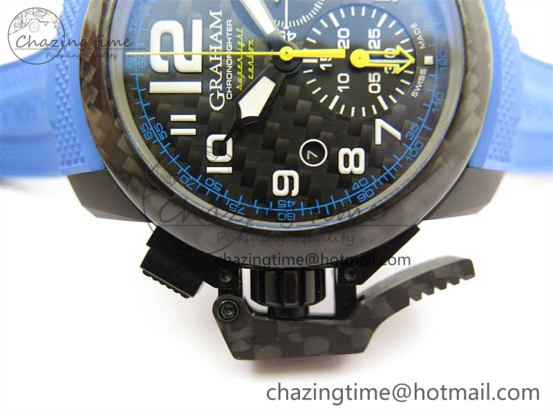 Chronofighter Superlight JKF 1:1 Best Edition on Blue Rubber Strap A7750