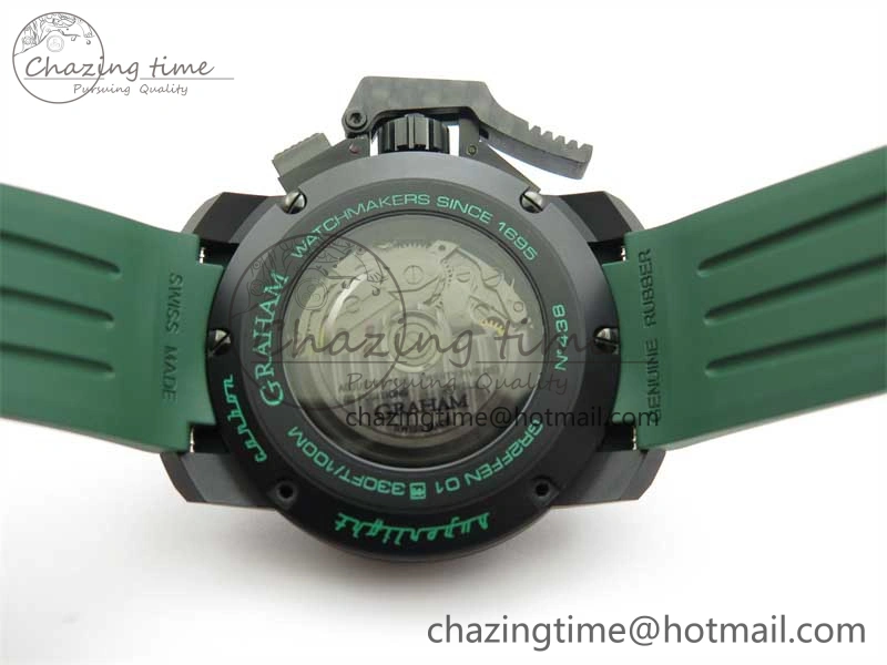 Chronofighter Superlight JKF 1:1 Best Edition on Green Rubber Strap A7750