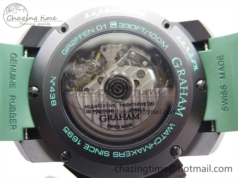 Chronofighter Superlight JKF 1:1 Best Edition on Green Rubber Strap A7750