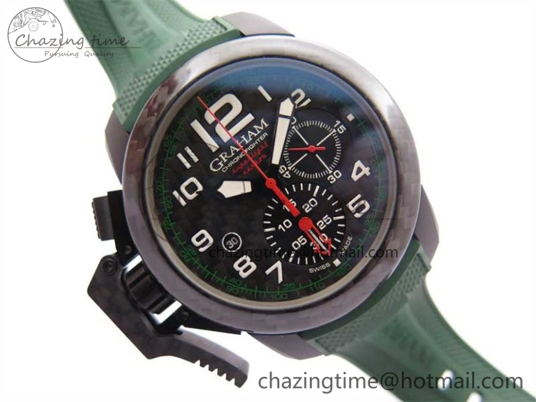 Chronofighter Superlight JKF 1:1 Best Edition on Green Rubber Strap A7750