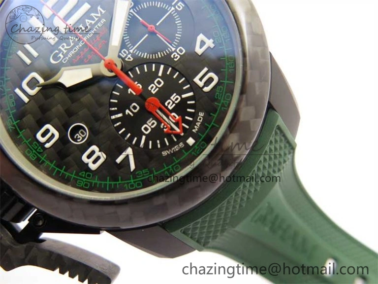 Chronofighter Superlight JKF 1:1 Best Edition on Green Rubber Strap A7750
