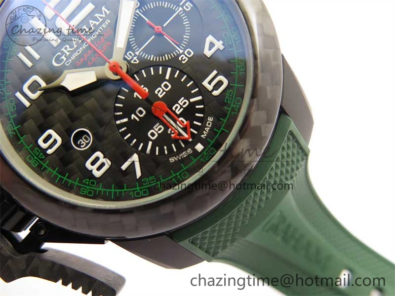 Chronofighter Superlight JKF 1:1 Best Edition on Green Rubber Strap A7750