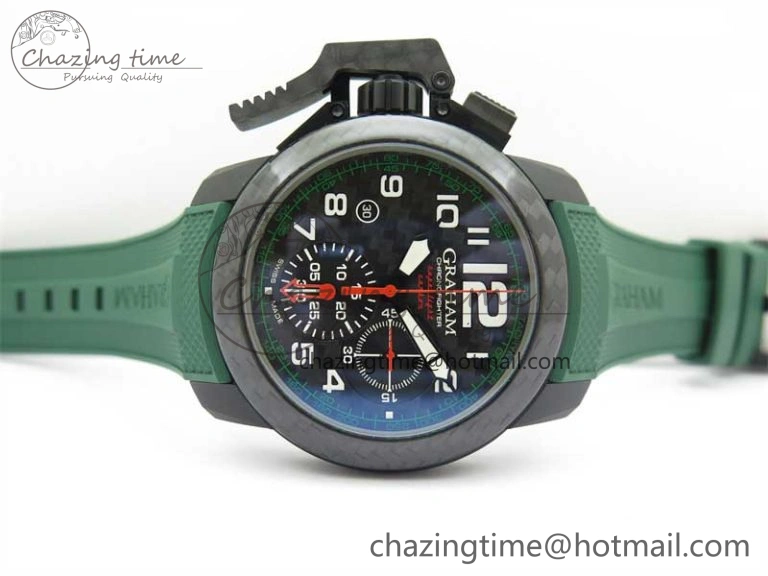 Chronofighter Superlight JKF 1:1 Best Edition on Green Rubber Strap A7750