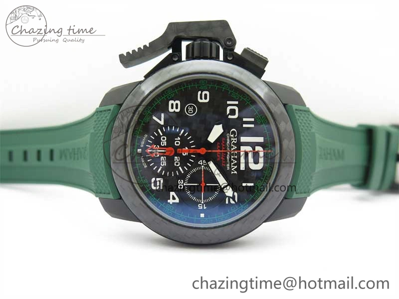 Chronofighter Superlight JKF 1:1 Best Edition on Green Rubber Strap A7750