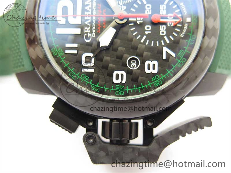 Chronofighter Superlight JKF 1:1 Best Edition on Green Rubber Strap A7750