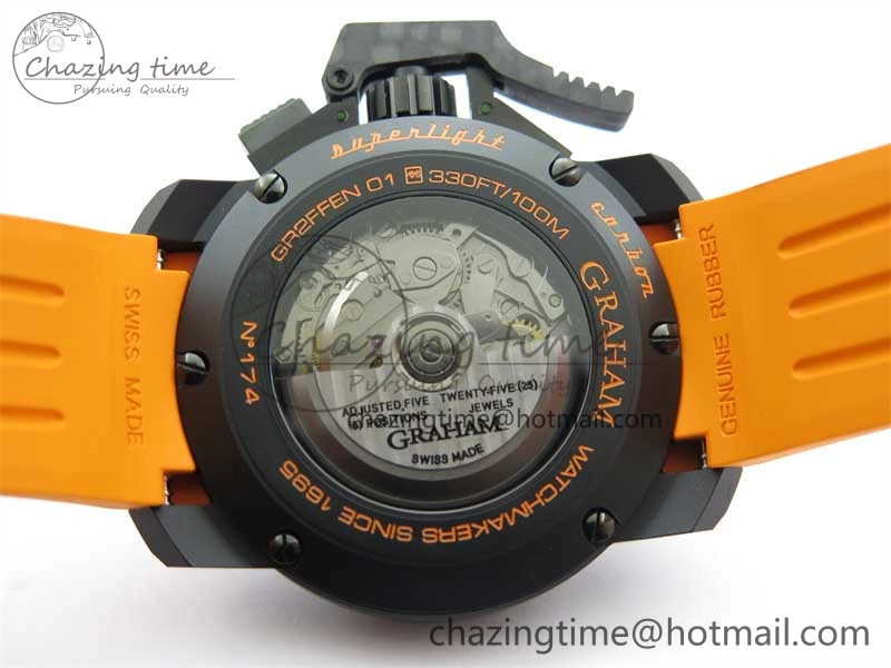Chronofighter Superlight JKF 1:1 Best Edition on Orange Rubber Strap A7750