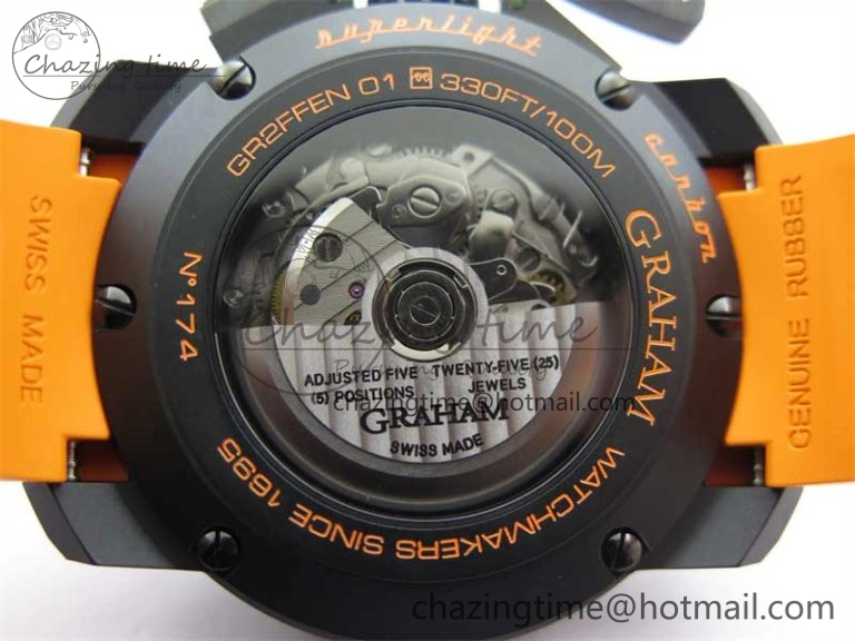 Chronofighter Superlight JKF 1:1 Best Edition on Orange Rubber Strap A7750