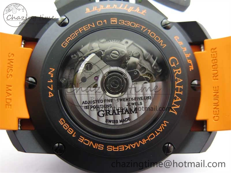 Chronofighter Superlight JKF 1:1 Best Edition on Orange Rubber Strap A7750