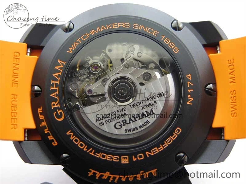 Chronofighter Superlight JKF 1:1 Best Edition on Orange Rubber Strap A7750