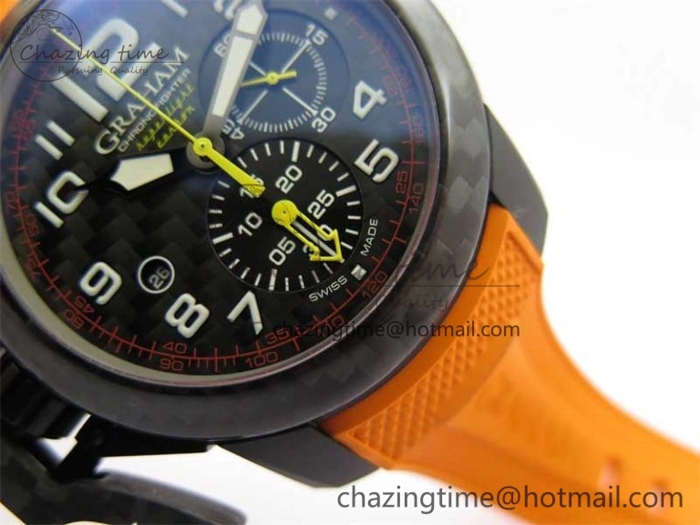 Chronofighter Superlight JKF 1:1 Best Edition on Orange Rubber Strap A7750
