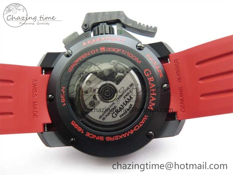 Chronofighter Superlight JKF 1:1 Best Edition on Red Rubber Strap A7750