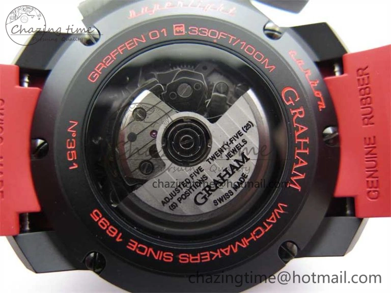 Chronofighter Superlight JKF 1:1 Best Edition on Red Rubber Strap A7750