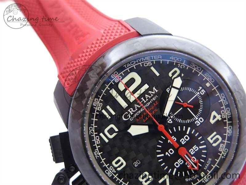 Chronofighter Superlight JKF 1:1 Best Edition on Red Rubber Strap A7750