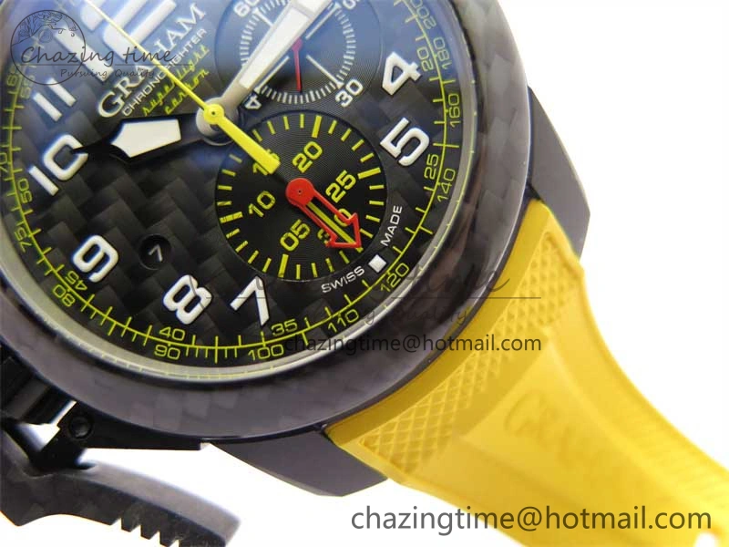 Chronofighter Superlight JKF 1:1 Best Edition on Yellow Rubber Strap A7750