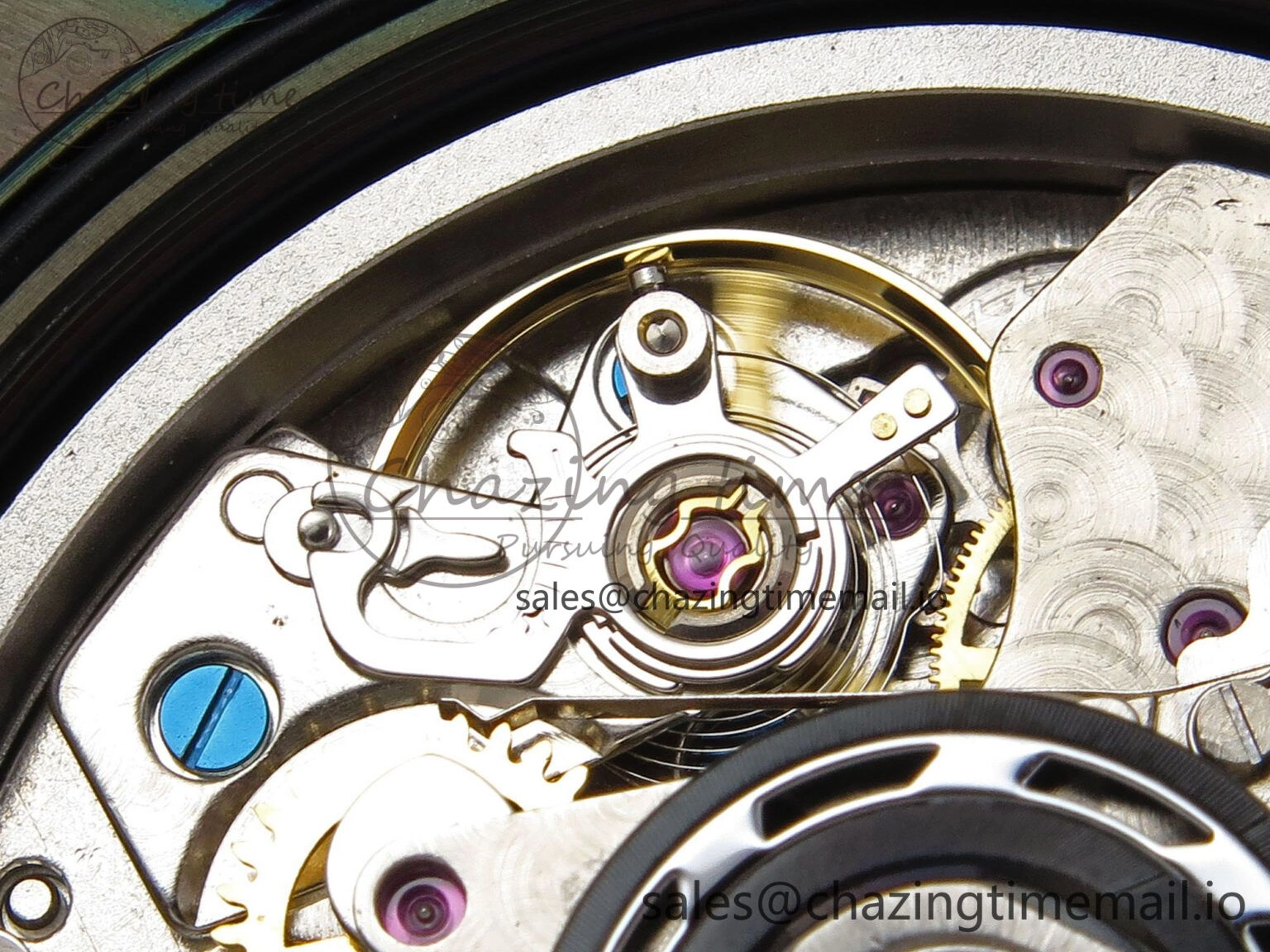 Chronomat 44 Blacksteel APSF 1:1 Best Edition Black Dial on Gray Nylon Strap A7750