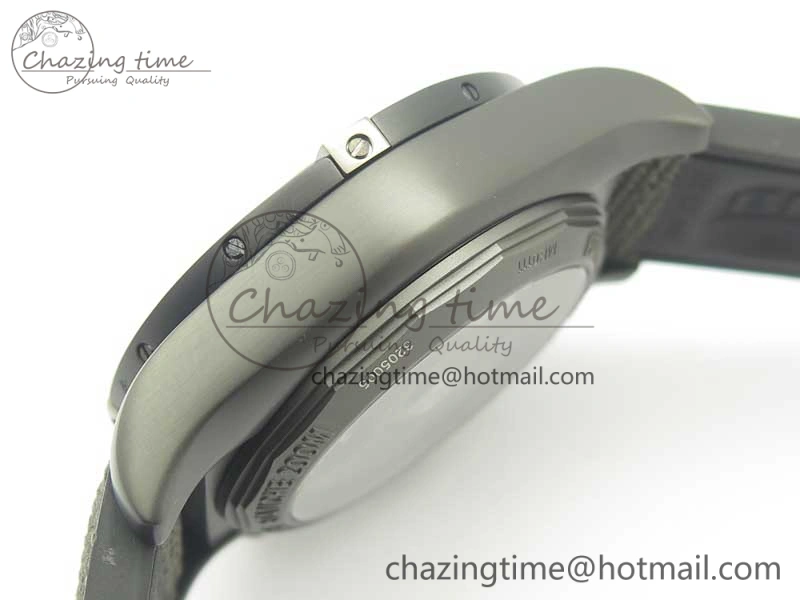 Chronomat 44mm Blacksteel GF 1:1 Special Edition Black Dial on Black Rubber Strap A7750