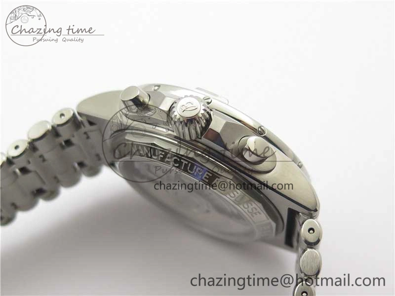 Chronomat B01 42mm SS GF 1:1 Best Edition White Dial on SS Bracelet A7750