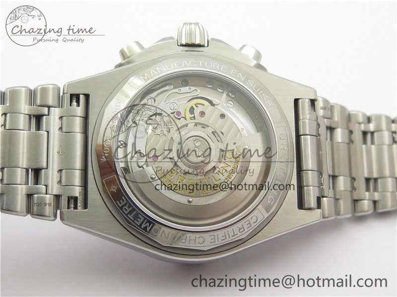 Chronomat B01 42mm SS GF 1:1 Best Edition White Dial on SS Bracelet A7750