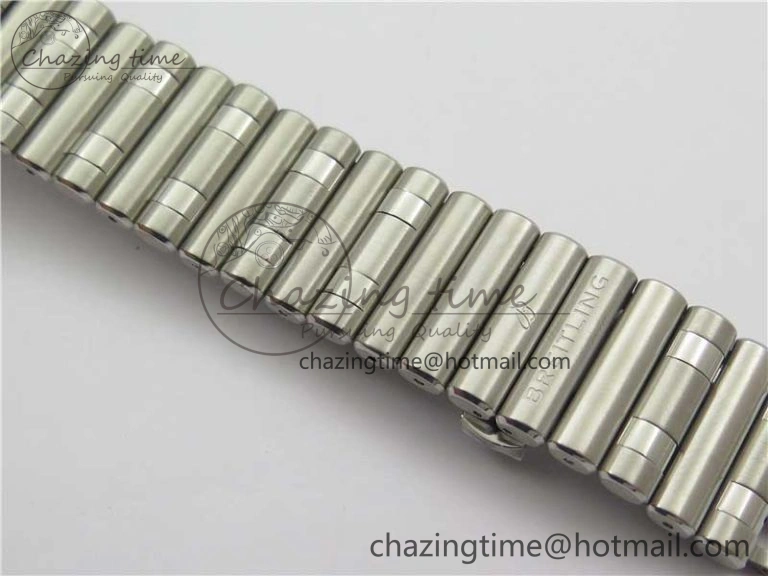 Chronomat B01 42mm SS GF 1:1 Best Edition White Dial on SS Bracelet A7750