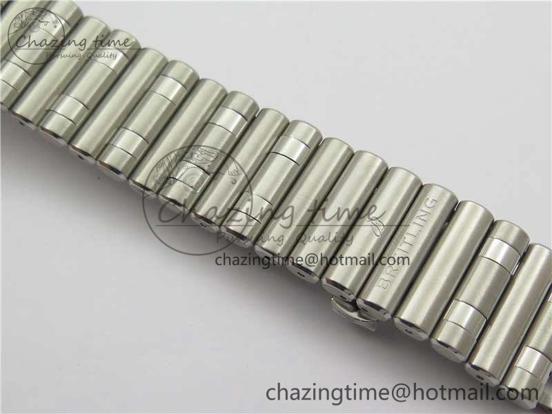 Chronomat B01 42mm SS GF 1:1 Best Edition White Dial on SS Bracelet A7750