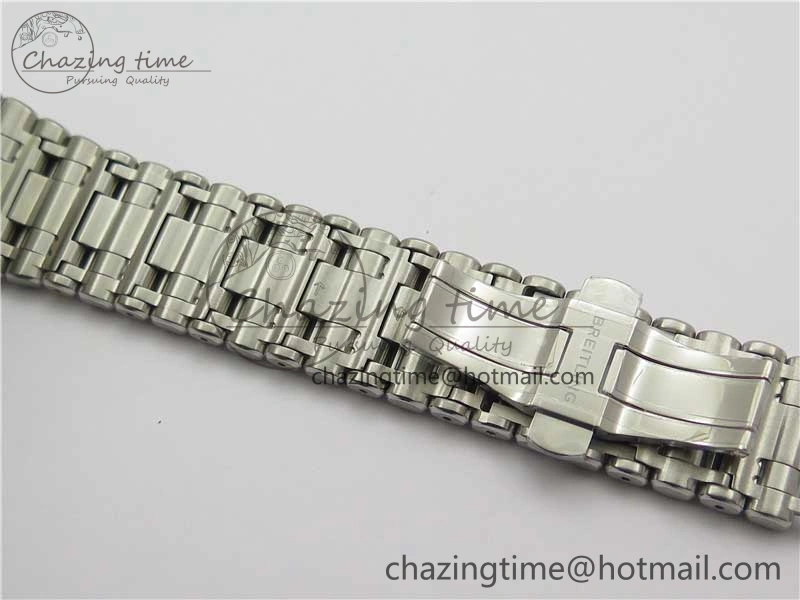 Chronomat B01 42mm SS GF 1:1 Best Edition White Dial on SS Bracelet A7750