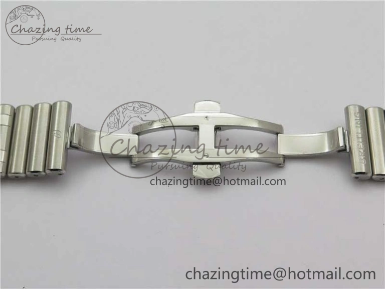 Chronomat B01 42mm SS GF 1:1 Best Edition White Dial on SS Bracelet A7750