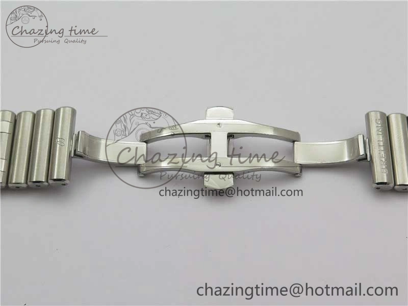 Chronomat B01 42mm SS GF 1:1 Best Edition White Dial on SS Bracelet A7750