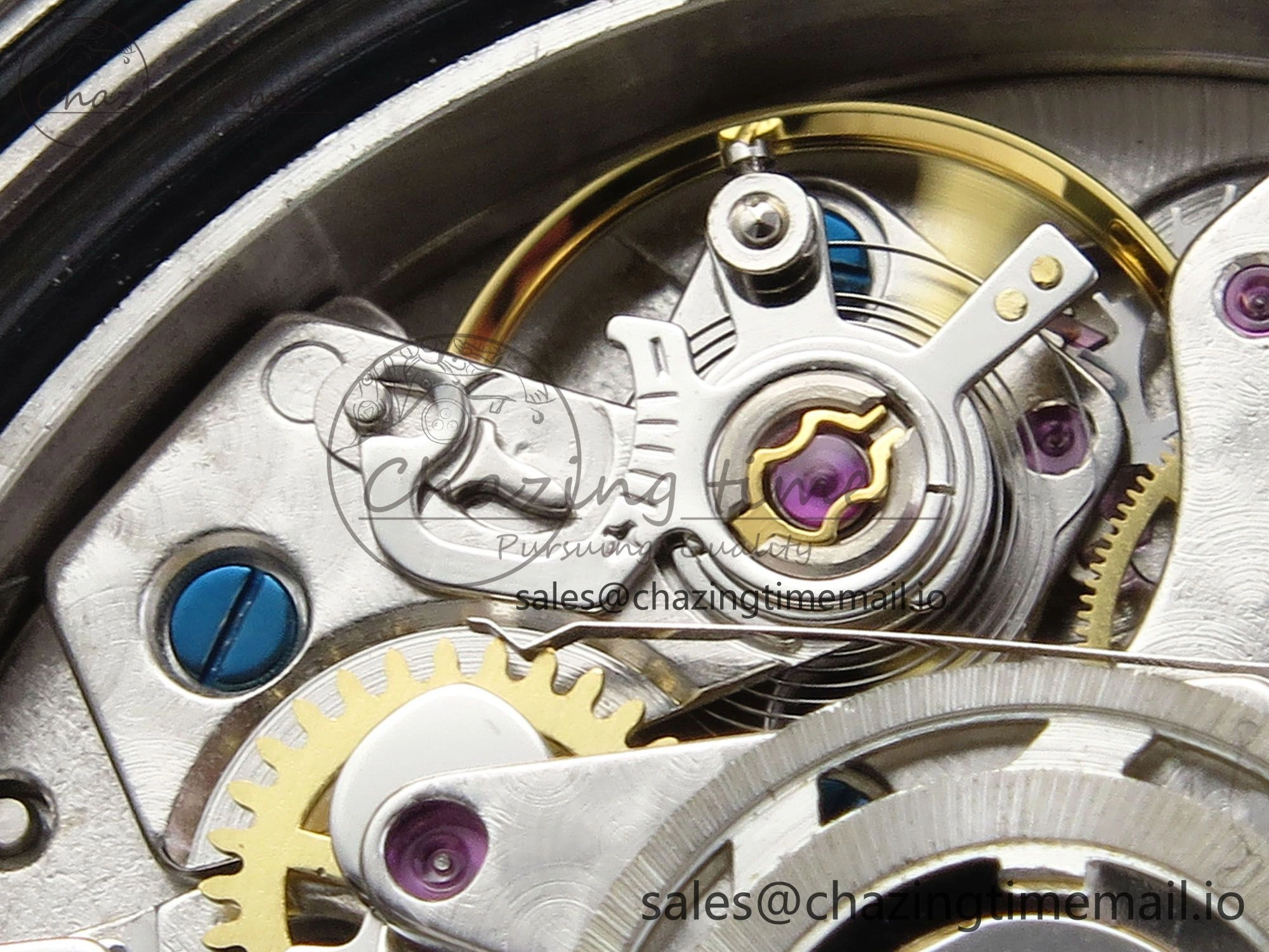 Chronomat B01 42mm SS TF 1:1 Best Edition Blue Dial on Blue Rouleaux Strap A7750 V2