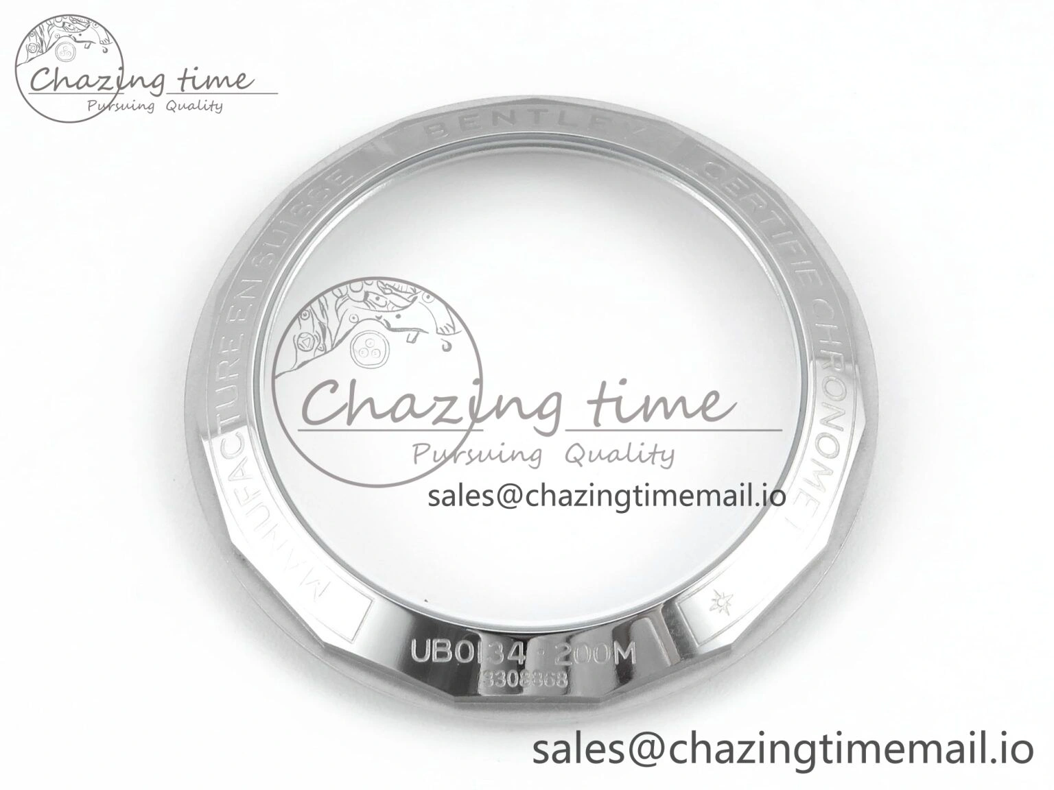 Chronomat B01 42mm SS TF 1:1 Best Edition Blue Dial on Blue Rouleaux Strap A7750 V2