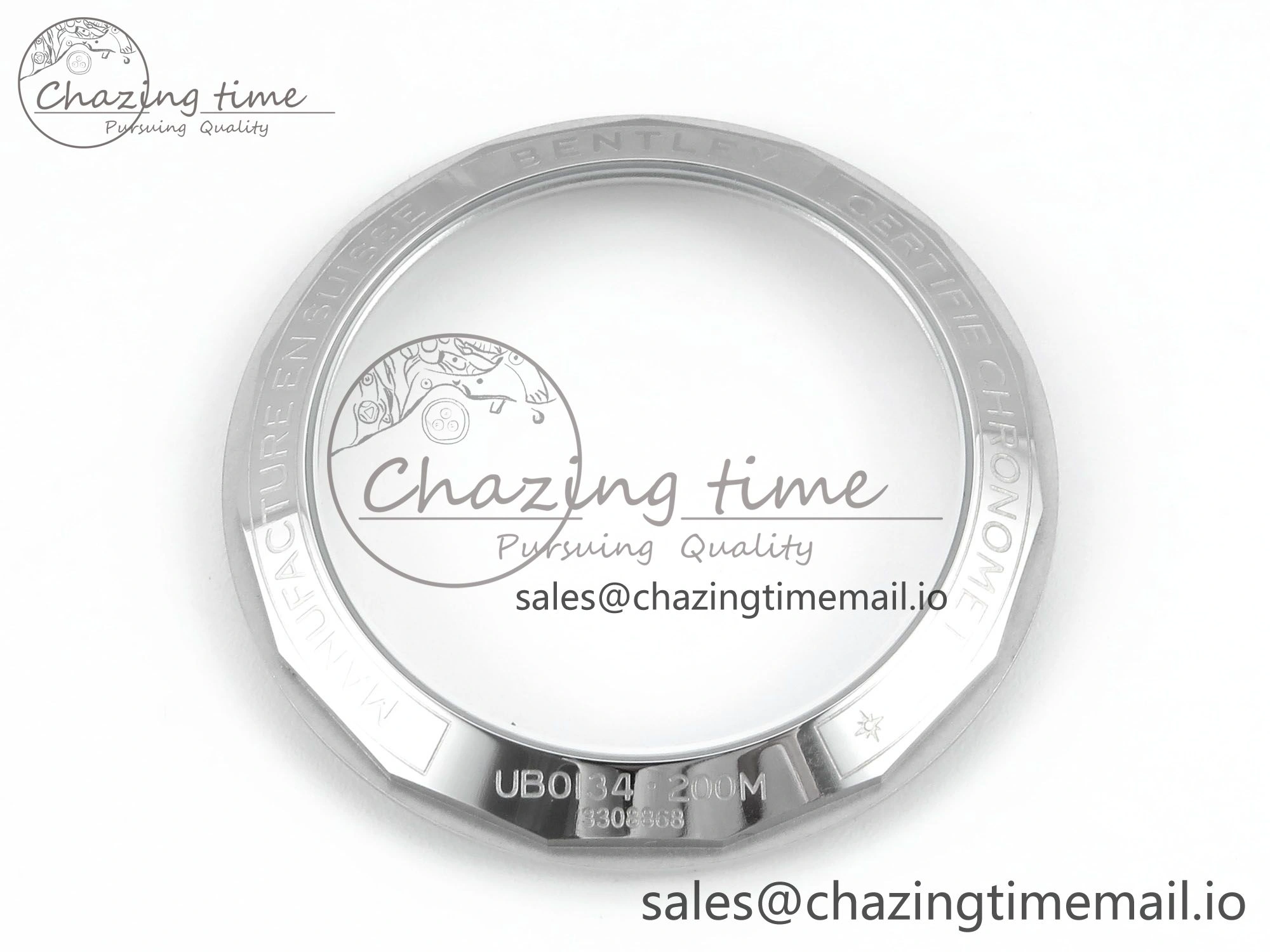 Chronomat B01 42mm SS TF 1:1 Best Edition Blue Dial on Blue Rouleaux Strap A7750 V2