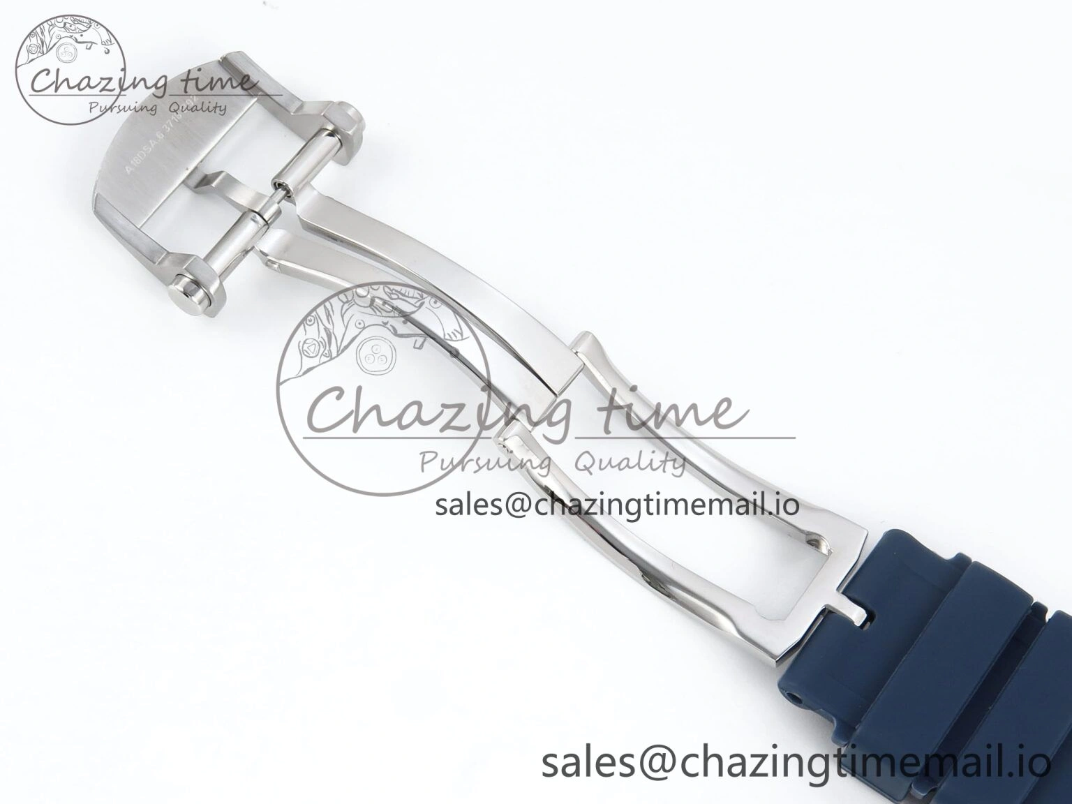 Chronomat B01 42mm SS TF 1:1 Best Edition Blue Dial on Blue Rouleaux Strap A7750 V2