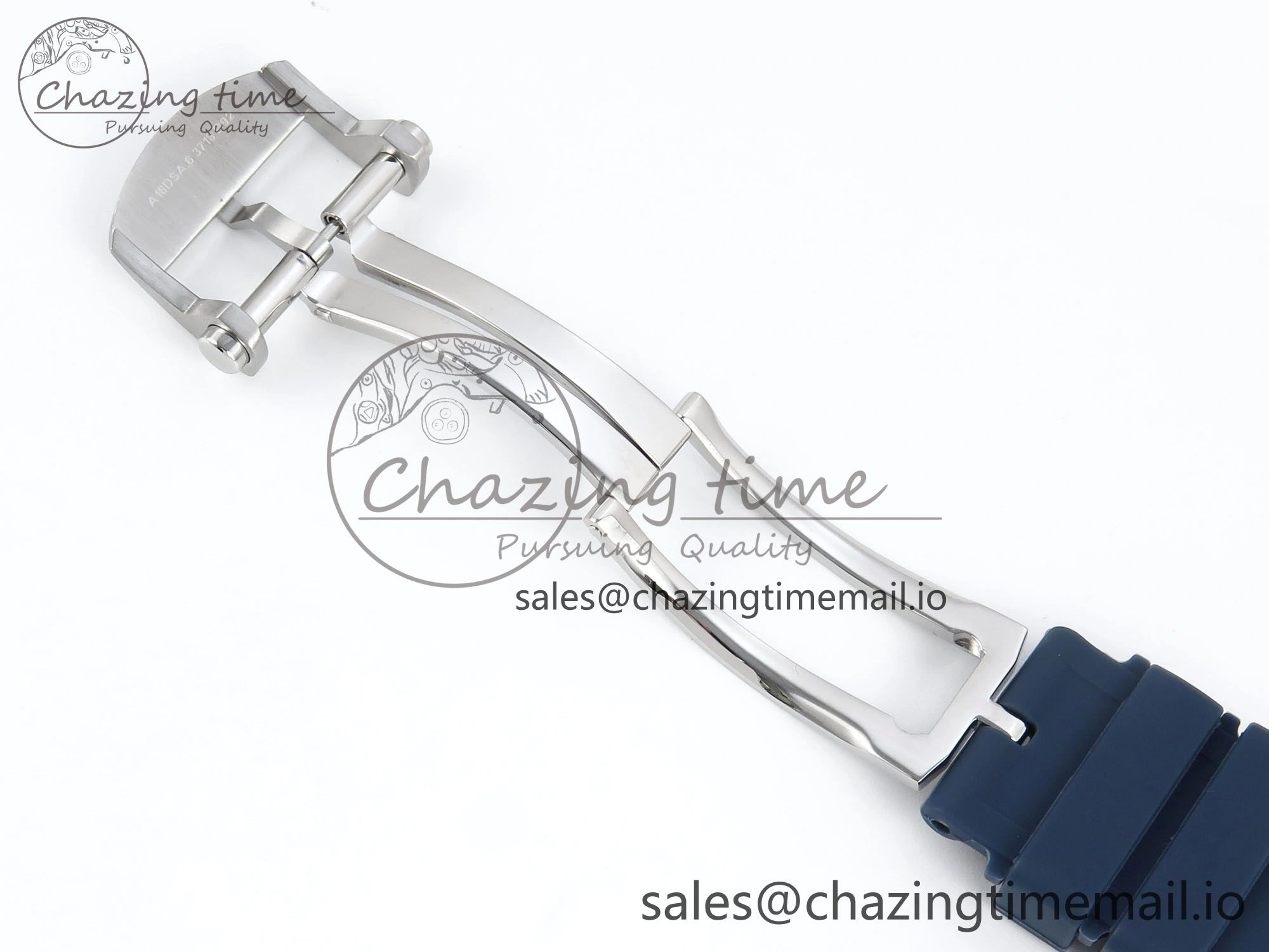Chronomat B01 42mm SS TF 1:1 Best Edition Blue Dial on Blue Rouleaux Strap A7750 V2