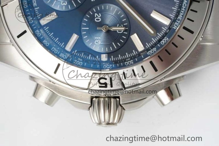 Chronomat B01 42mm SS TF 1:1 Best Edition Blue Dial on Blue Rubber Strap A7750